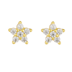 Starlit Blossom Stud Earrings