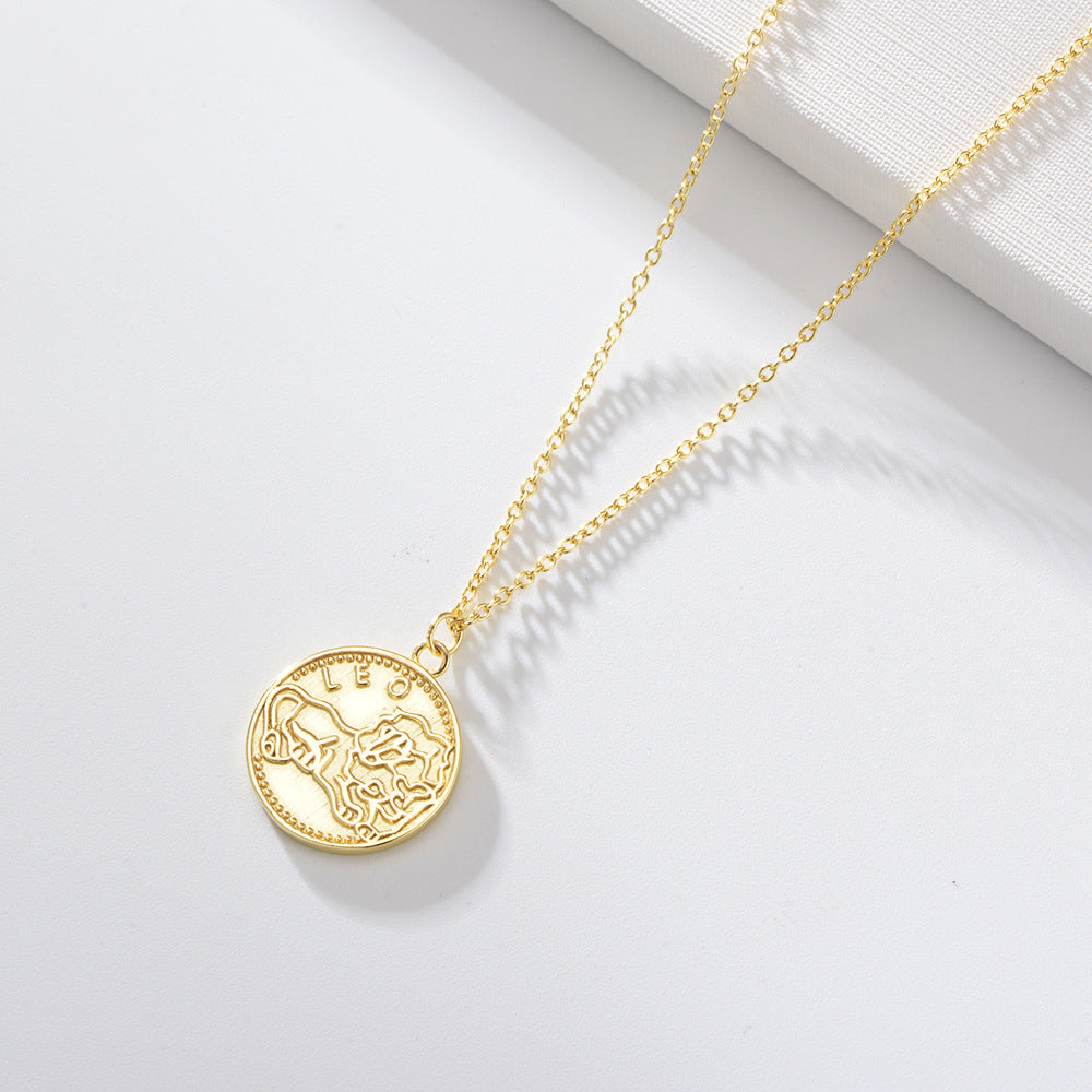 Gilded Zodiac Coin Serenade Necklace