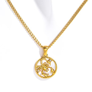 Zodiac Charm Pendant Necklace