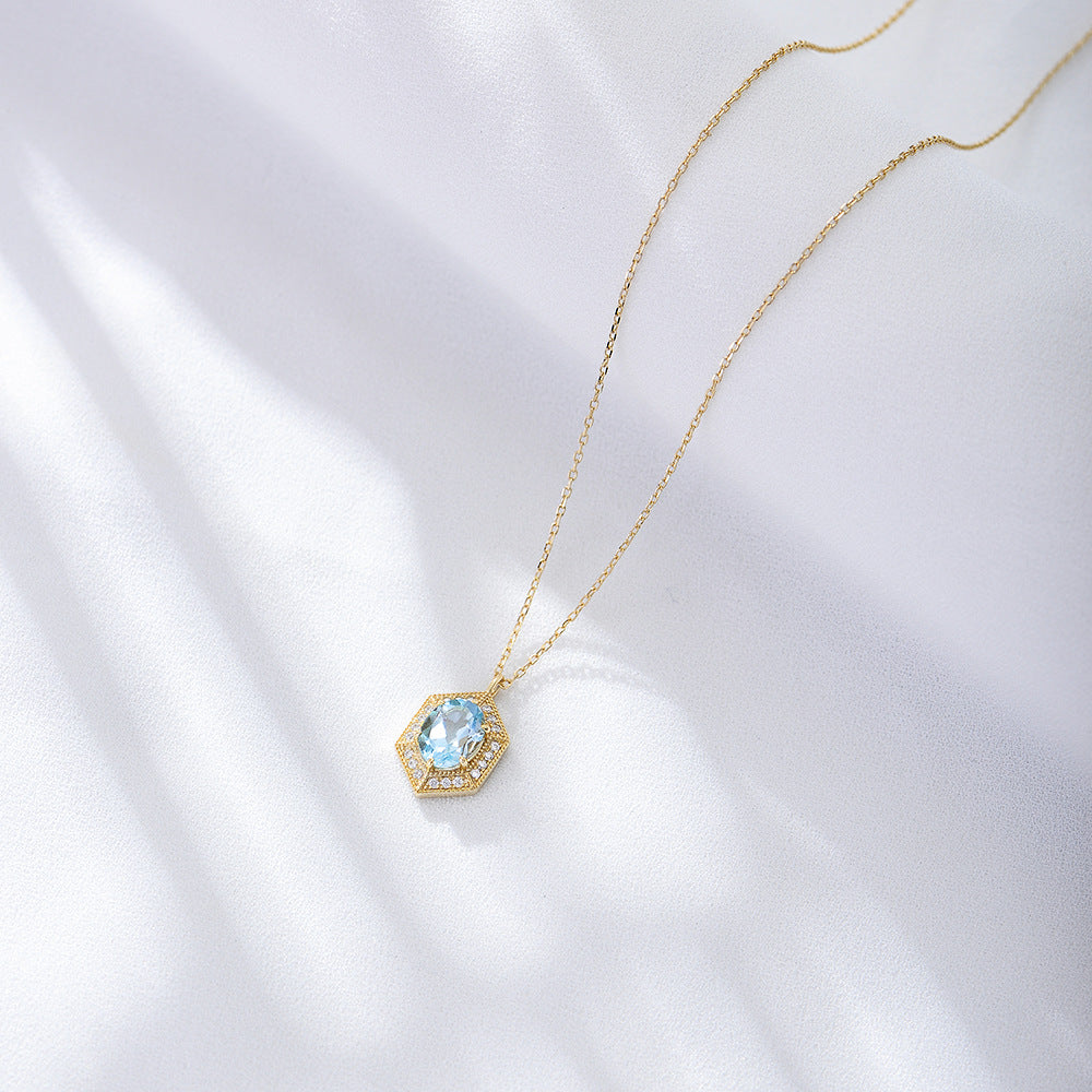 Azure Eternity Glow Necklace