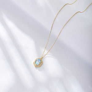 Azure Eternity Glow Necklace