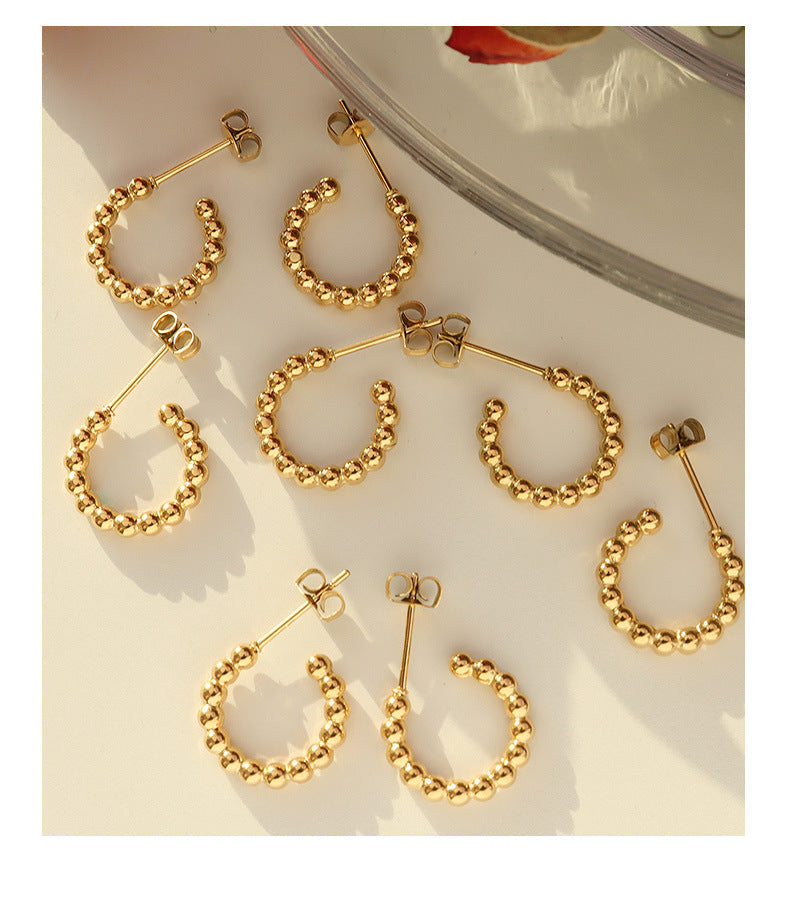 Beadie Huggie Earrings Stella Harte