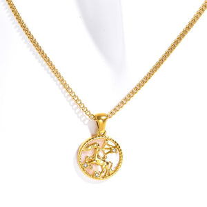 Zodiac Charm Pendant Necklace