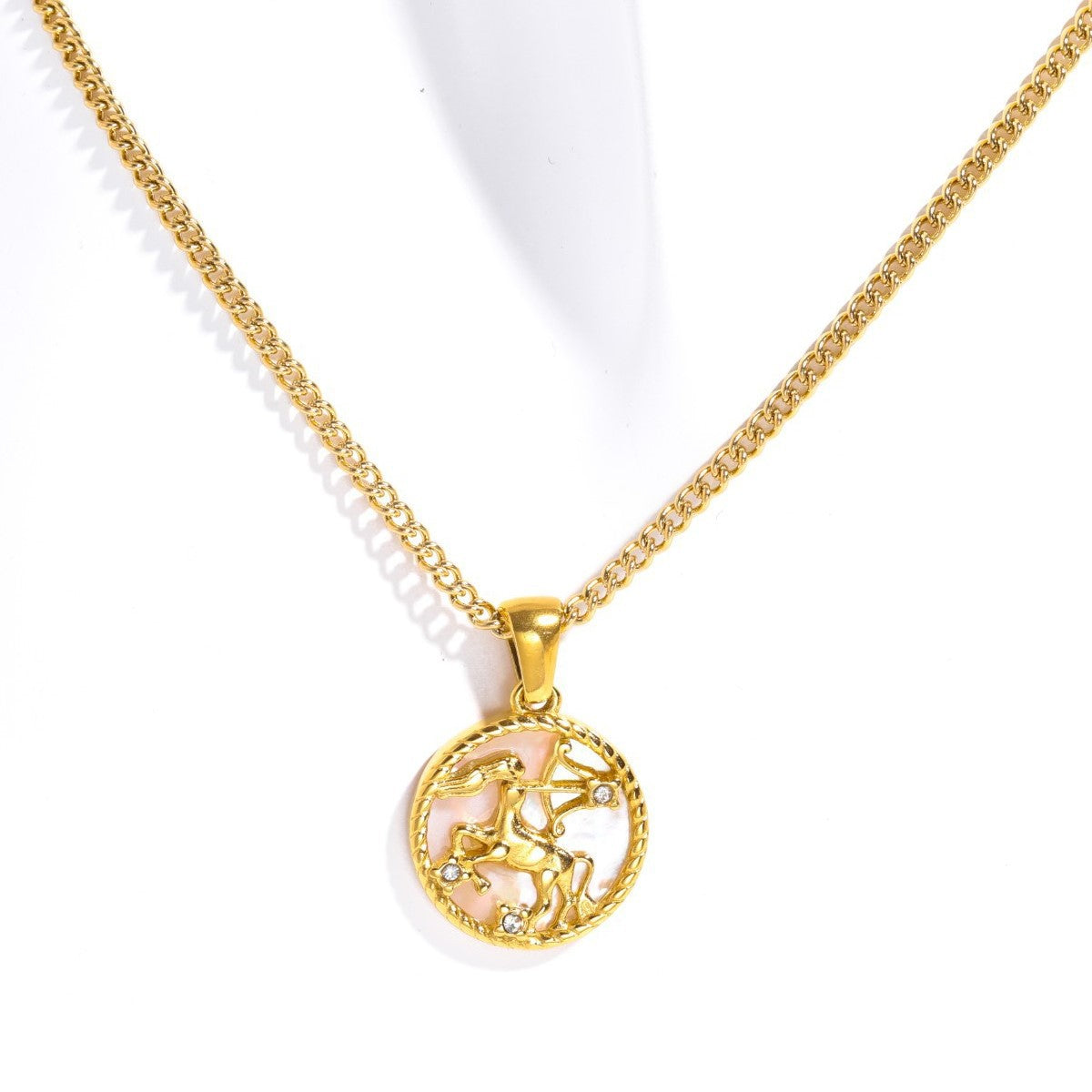 Zodiac Charm Pendant Necklace Stella Harte