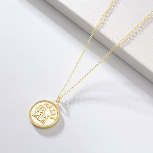 Gilded Zodiac Coin Serenade Necklace