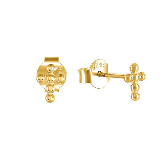 Beaded Cross Stud Whispers