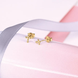 Beaded Cross Stud Whispers