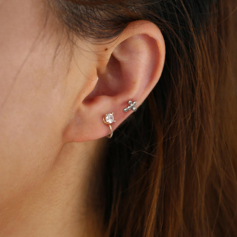 Beaded Cross Stud Whispers