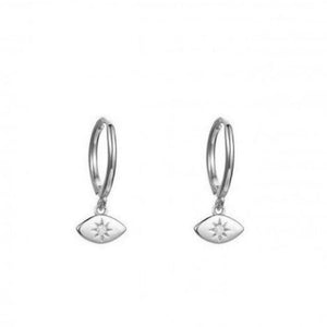 Sunny Evil Eye Hoops