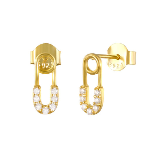 Glimmering U-Link Studs