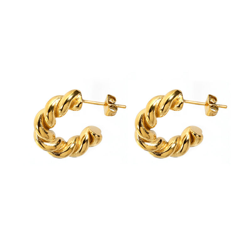 Onyx Crescent Hoop Mystery Stella Harte