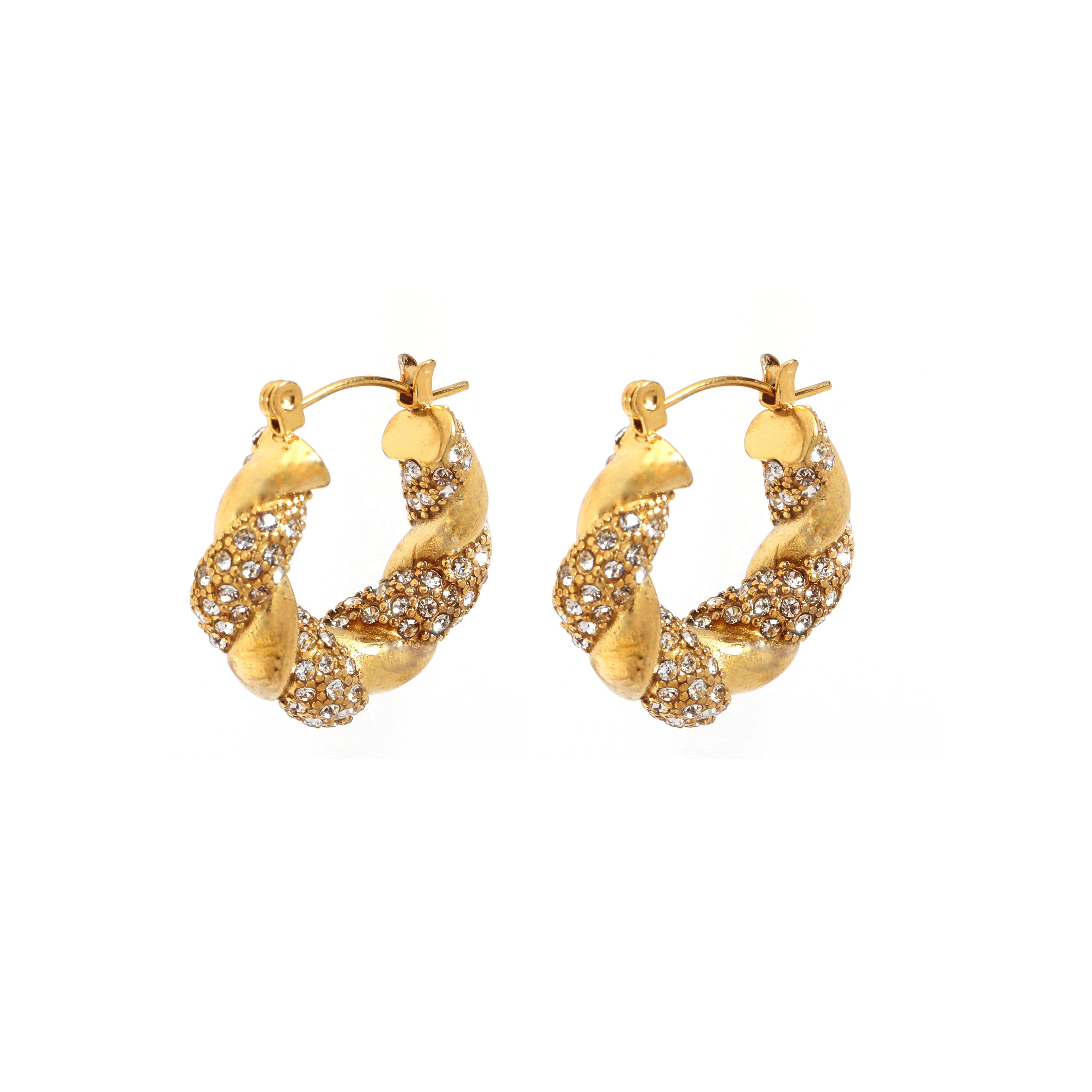 Quartz Crystal Hoop Shimmer Stella Harte