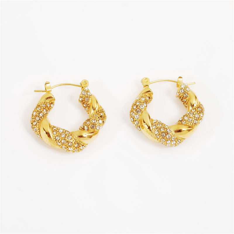 Quartz Crystal Hoop Shimmer Stella Harte