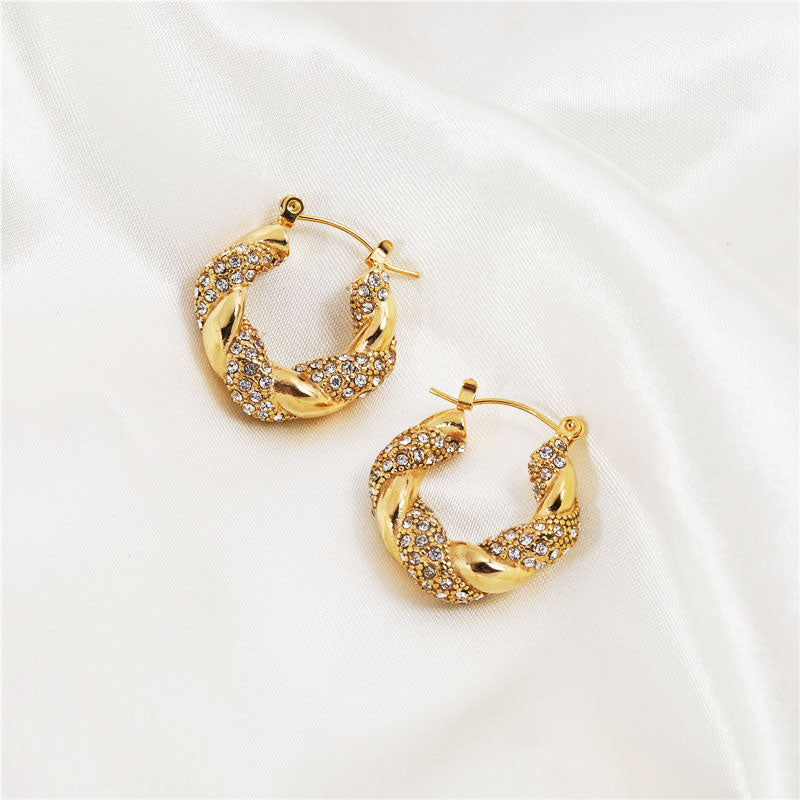 Quartz Crystal Hoop Shimmer Stella Harte