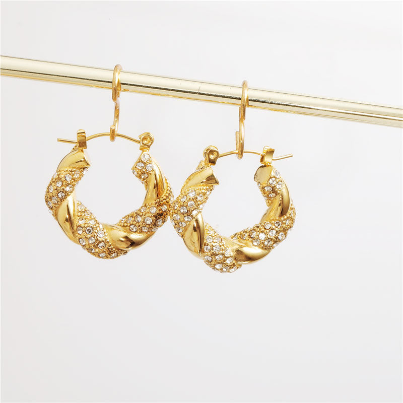 Quartz Crystal Hoop Shimmer Stella Harte