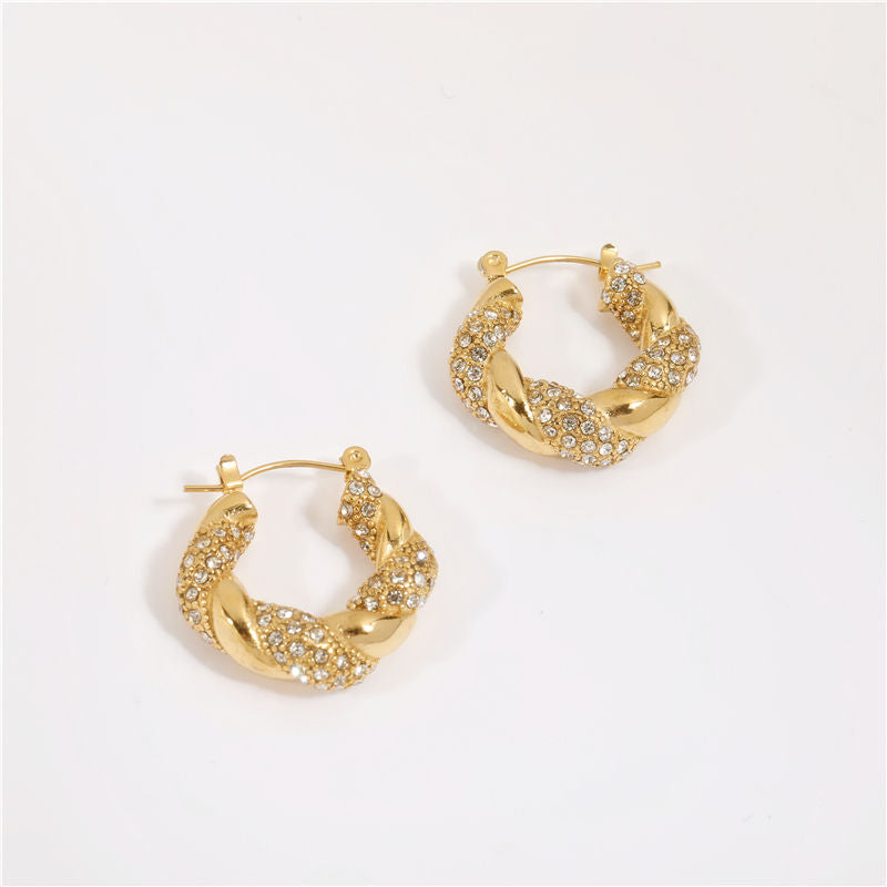 Quartz Crystal Hoop Shimmer Stella Harte