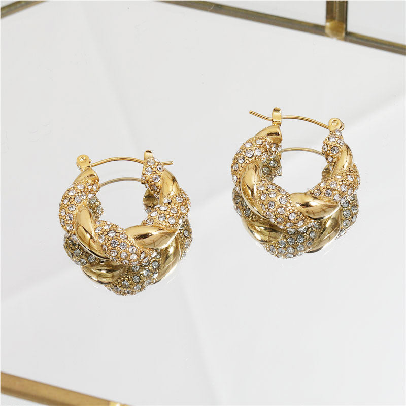 Quartz Crystal Hoop Shimmer Stella Harte