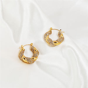 Quartz Crystal Hoop Shimmer