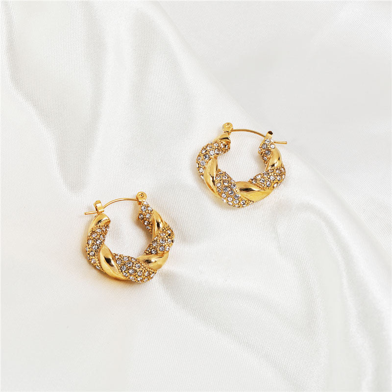Quartz Crystal Hoop Shimmer Stella Harte