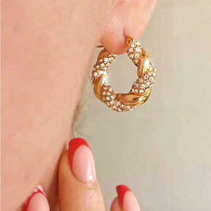 Quartz Crystal Hoop Shimmer