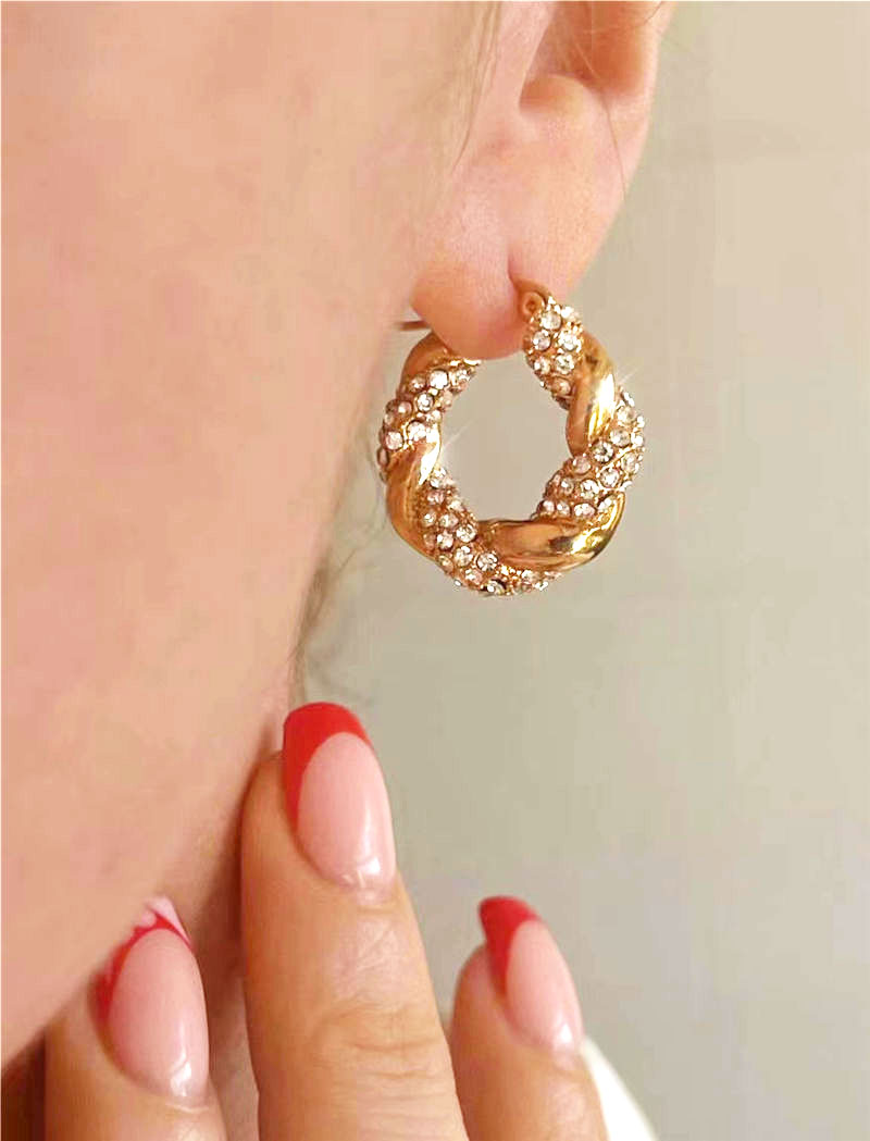 Quartz Crystal Hoop Shimmer Stella Harte