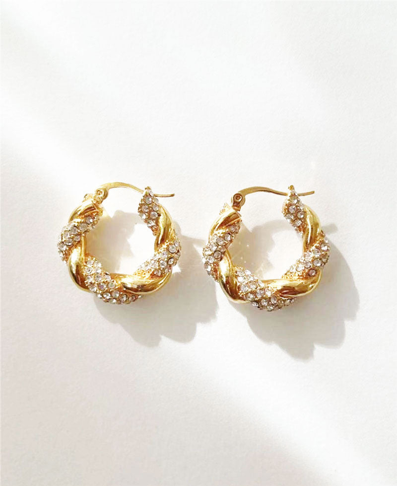 Quartz Crystal Hoop Shimmer Stella Harte