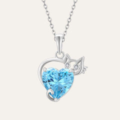 Purrfect Heart Kitty Necklace