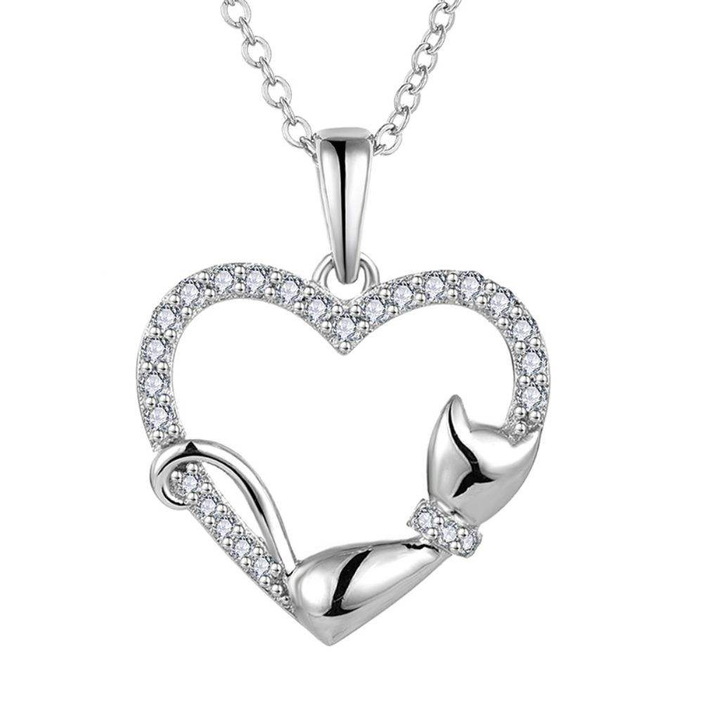 Twinkle Tail Heart Necklace