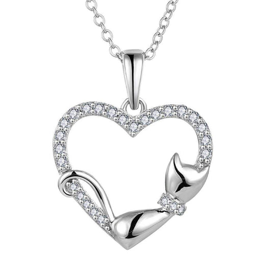 Twinkle Tail Heart Necklace