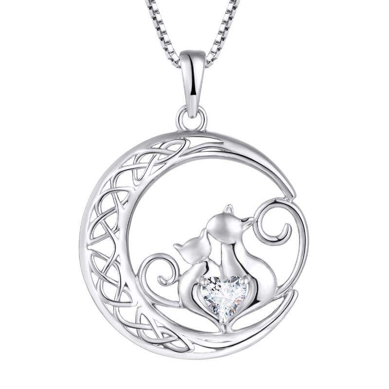Eternal Knot Cat Lovers Necklace Stella Harte