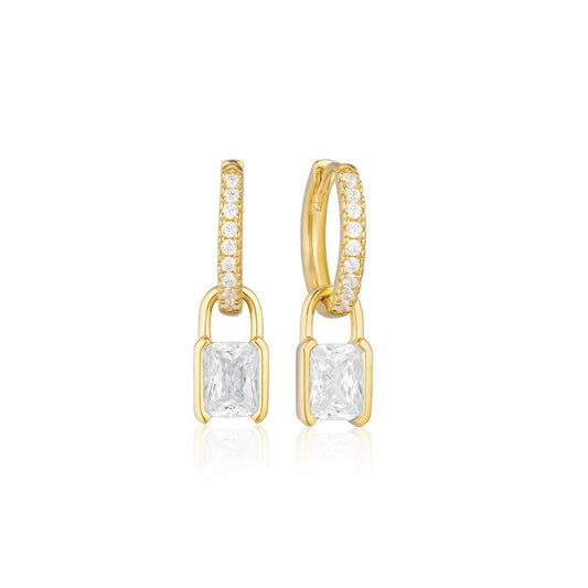 Pearl Cascade Hoop Elegance