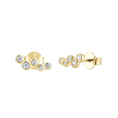 Bubbly Diamond Glow Studs