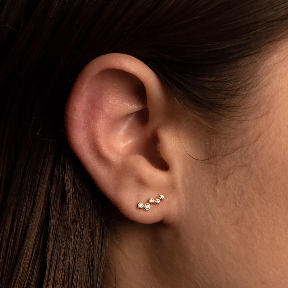 Bubbly Diamond Glow Studs