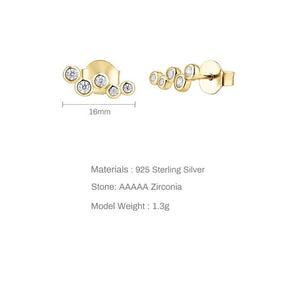 Bubbly Diamond Glow Studs