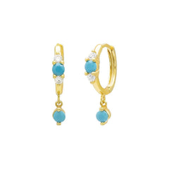 Turquoise Dream Hoop Drops