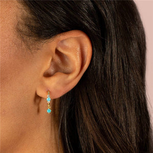 Turquoise Dream Hoop Drops