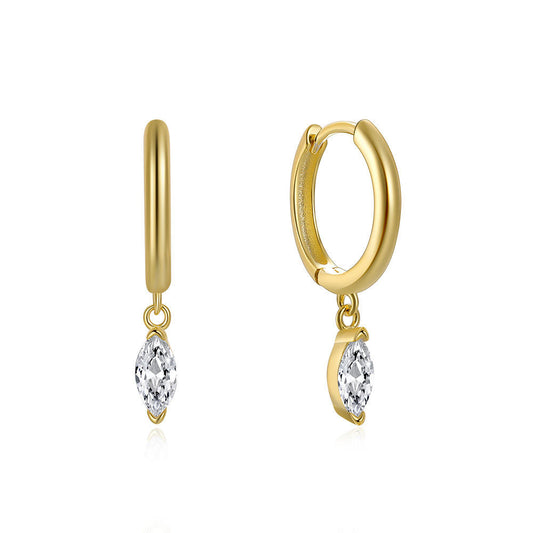 Elegant Teardrop Hoop Glow