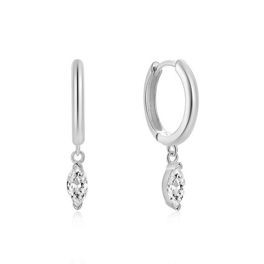 Elegant Teardrop Hoop Glow