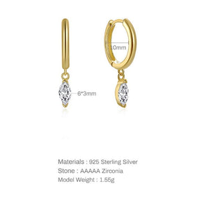 Elegant Teardrop Hoop Glow