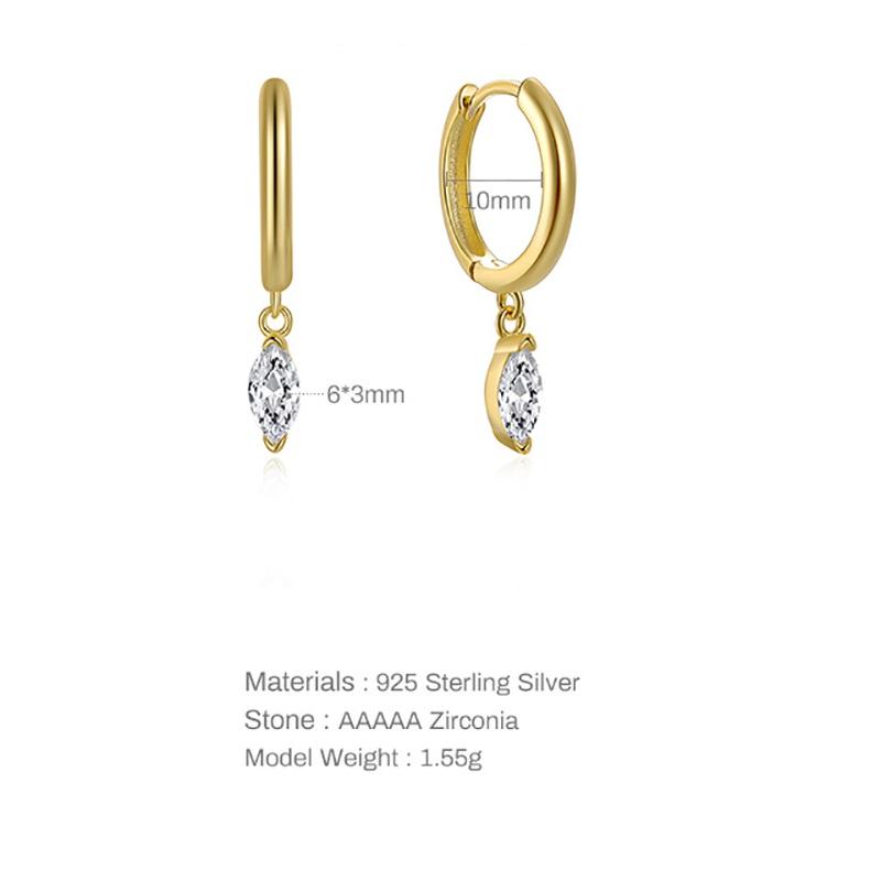 Elegant Teardrop Hoop Glow Stella Harte