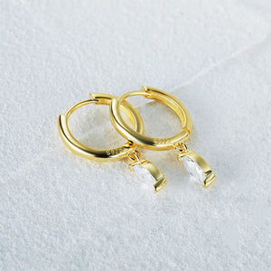 Elegant Teardrop Hoop Glow