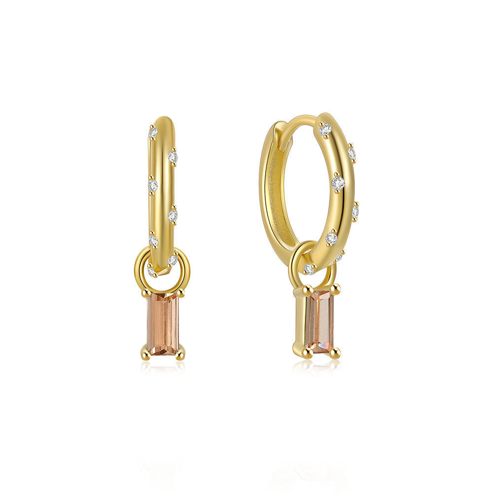 Emerald Leaf Hoop Whispers Stella Harte