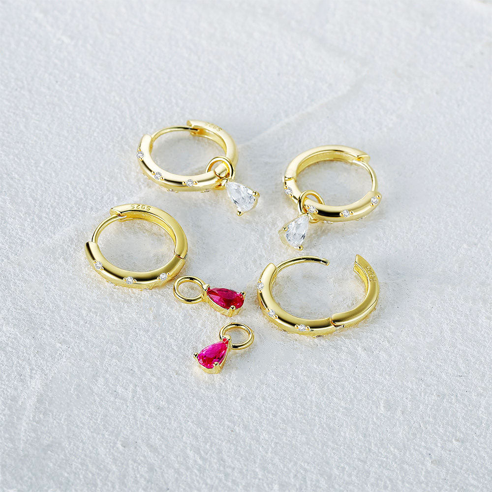 Sapphire Moon Hoop Glow Stella Harte