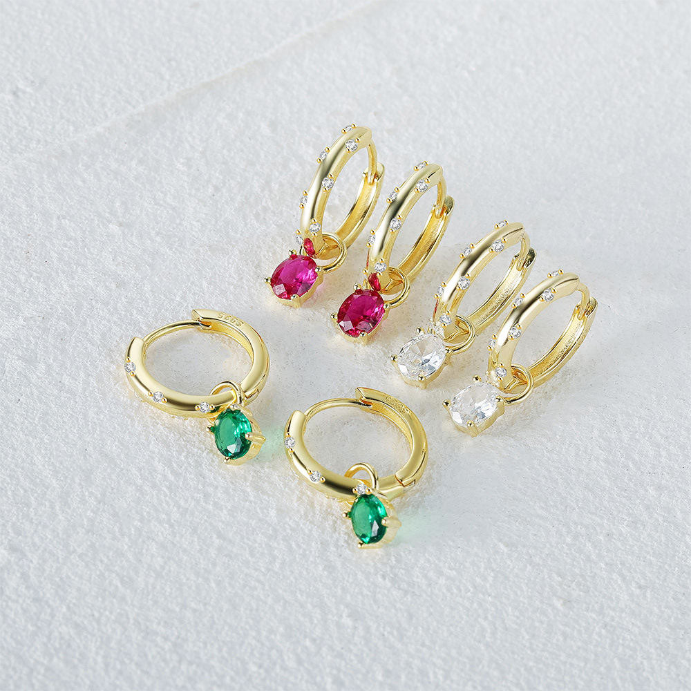 Gemstone Galaxy Hoop Drops Stella Harte