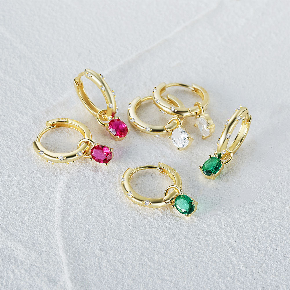 Gemstone Galaxy Hoop Drops