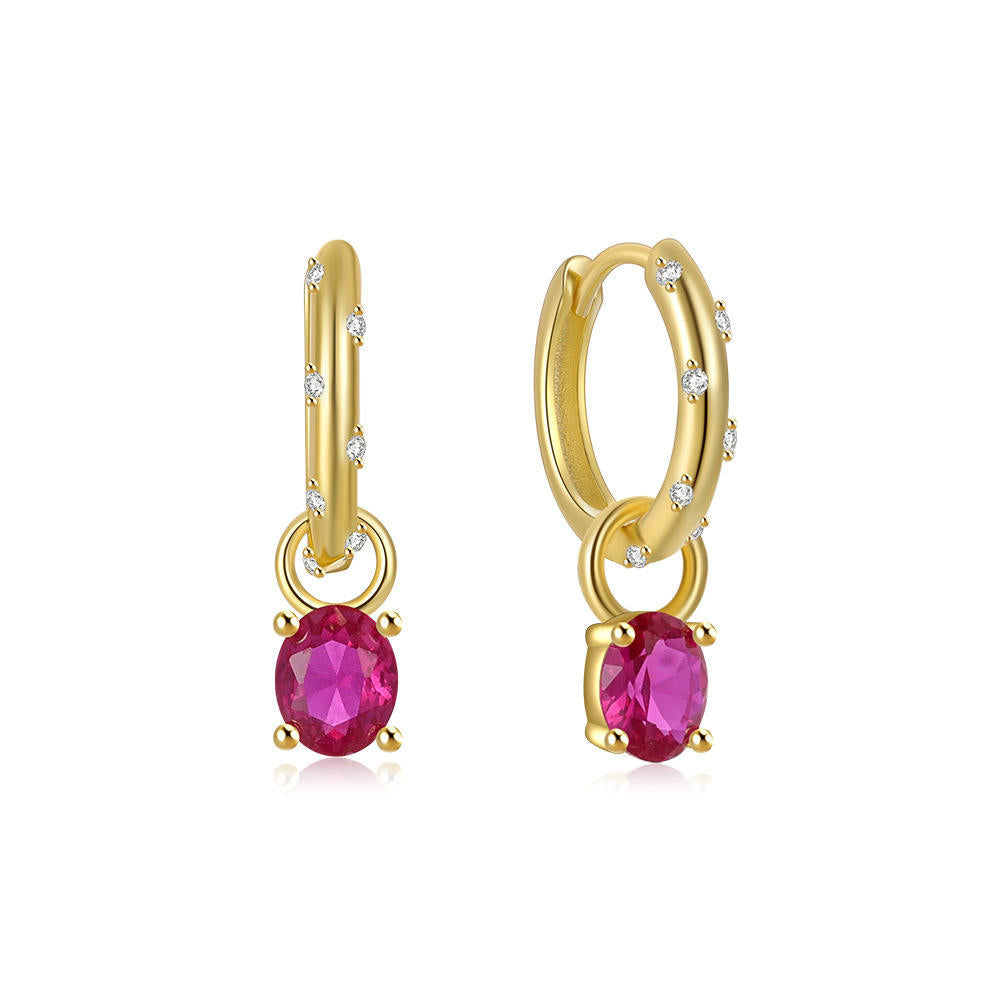 Gemstone Galaxy Hoop Drops Stella Harte