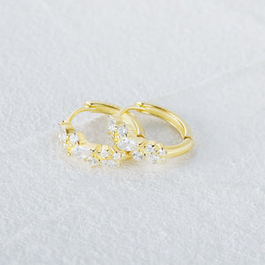 Floral Diamond Hoop Blossoms