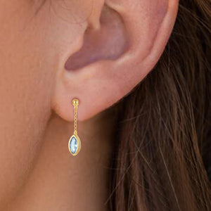 Citrine Sun Hoop Glow
