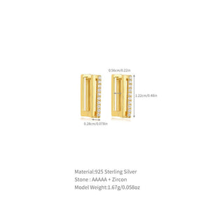 Golden Bar, Hoop, & Star Huggies