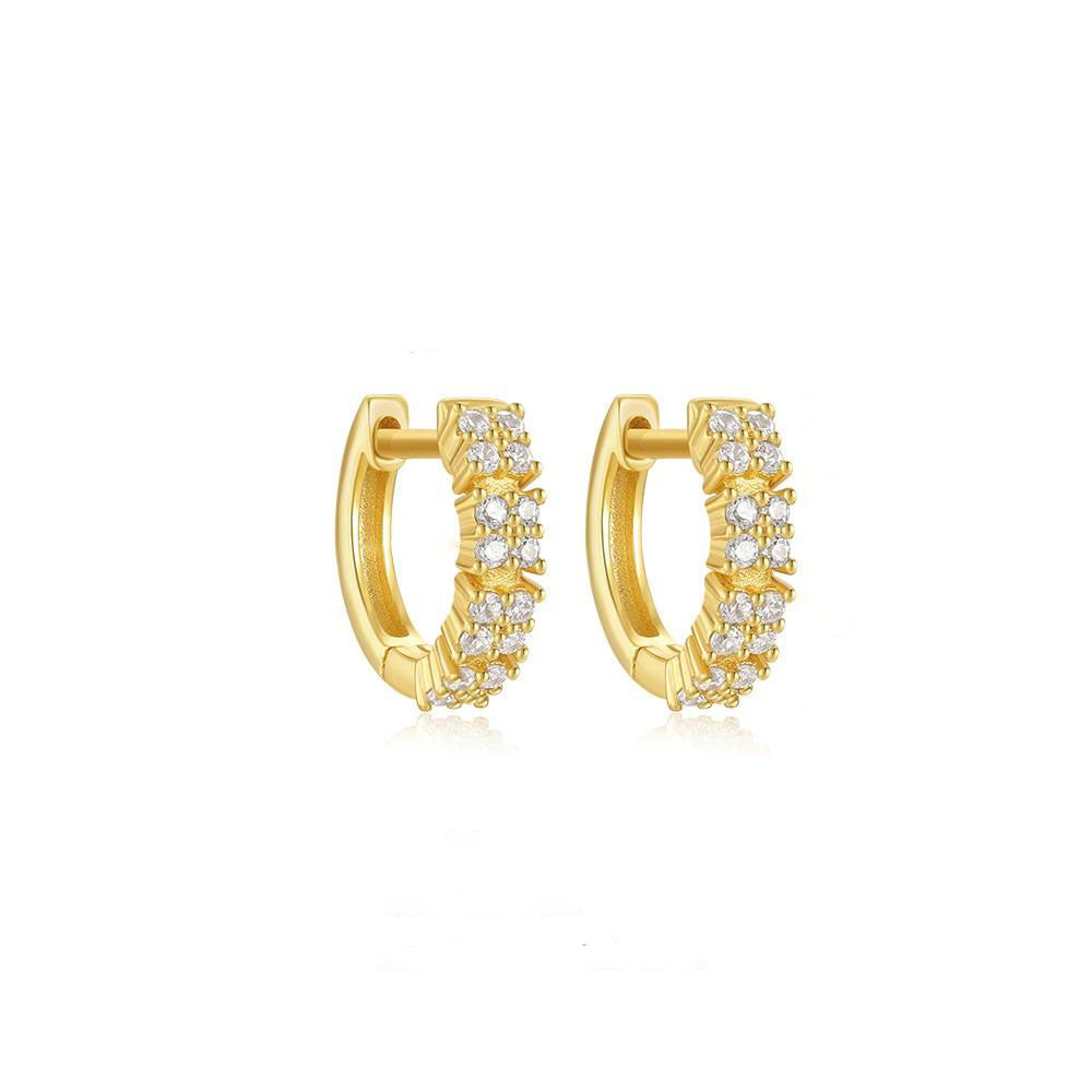 Golden Bar, Hoop, & Star Huggies